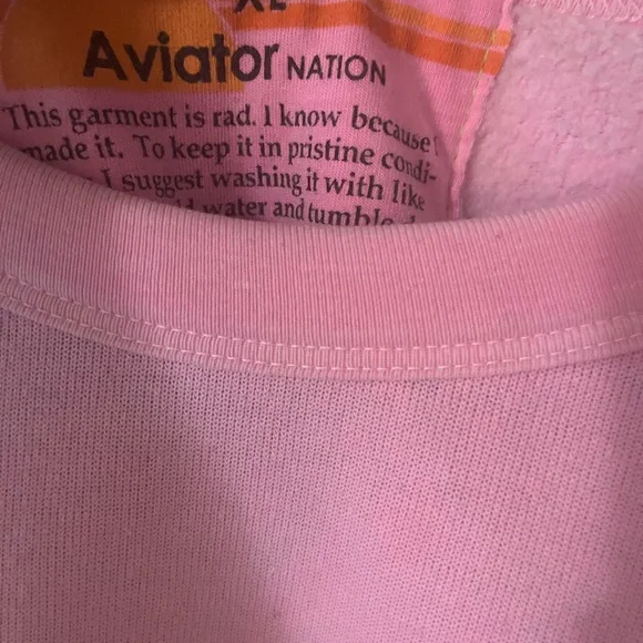 Aviator Nation Pink Sweatshirt - Picture 2 of 4